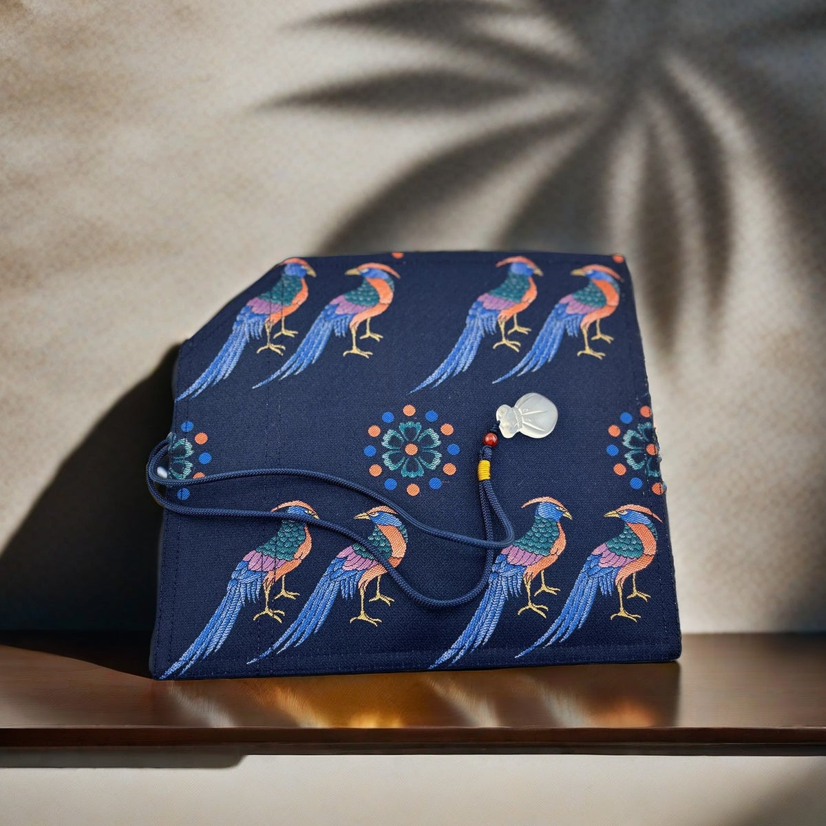 Exclusive Hand-Made Silk Pen Pouch - In Imperial Pheasant 翟鳥